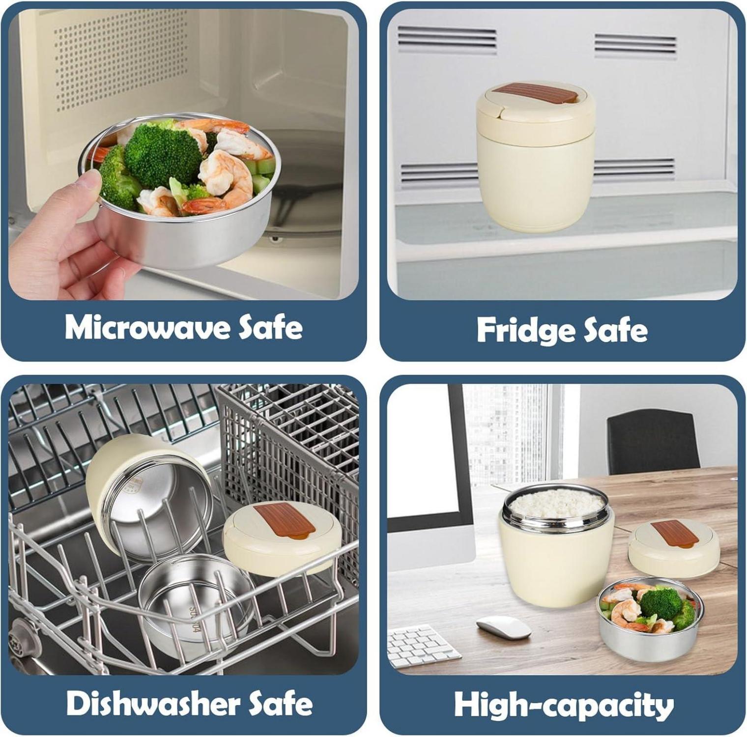 Thermobehälter Essen 1500ml Vakuum Edelstahl Warmhaltebehälter