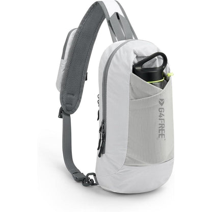 Schultertasche RFID-blockierend, Crossbody Rucksack, Weiß