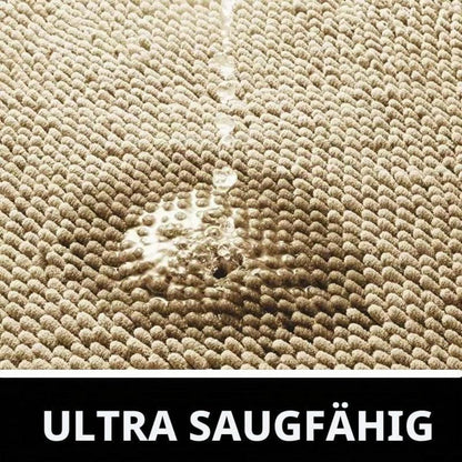 Chenille Fußmatte rutschfest, 50x80 cm, Beige