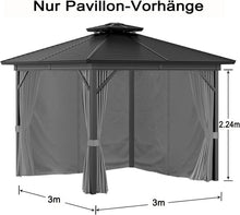 Pavillon 3x3m Seitenteile Set 4tlg. Wasserdicht UV-Schutz
