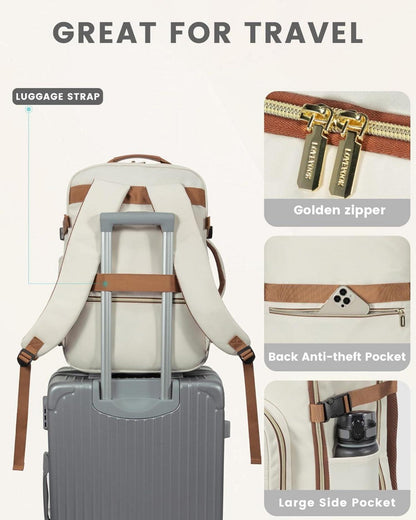 Handgepäck Rucksack 40L Laptop Damen Reiserucksack Business Wandern