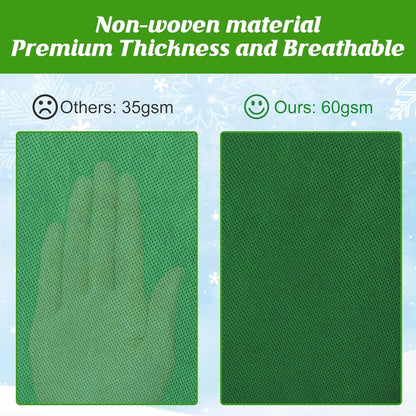2er Set Grüne Frostschutzbeutel 160x100cm - Winterschutz für