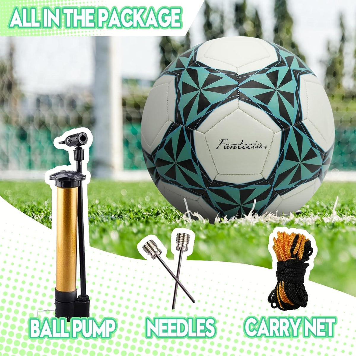 Leuchtender Fußball Größe 5 mit Pumpe und nachtleuchtender Oberfläche