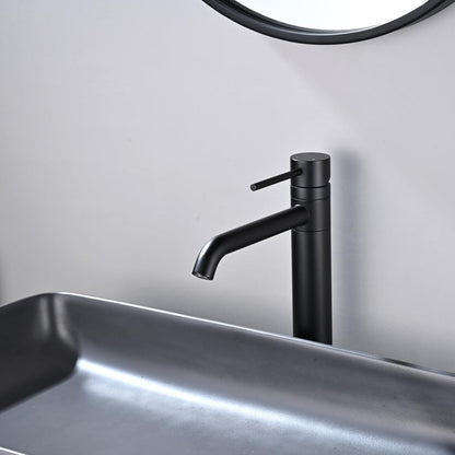 360° Schwenkbarer Bad-Wasserhahn Schwarz Matt