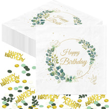 Servietten Geburtstag Konfetti Happy Birthday Deko Tischdeko