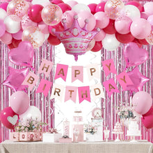 Geburtstagsdeko Rosa Party Deko Mädchen Pink Luftballons Hintergrund