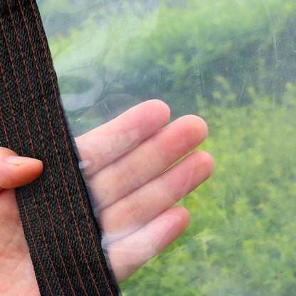Transparente Abdeckplane Wasserdicht mit Ösen für Garten 3x5m