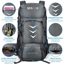 Wanderrucksack 40L/50L Herren Damen Trekkingrucksack