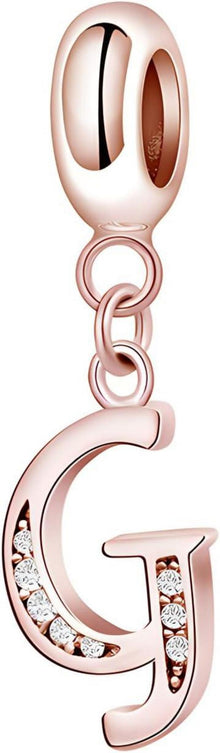 925 Sterling Silber Initial Anhänger Buchstaben A-Z Zirkonia Symretie