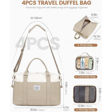 Reisetasche Damen Sporttasche Weekender mit Schuhfach 45L