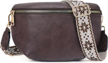Damen Umhängetasche RFID Blockierung PU Leder Crossbody Bag