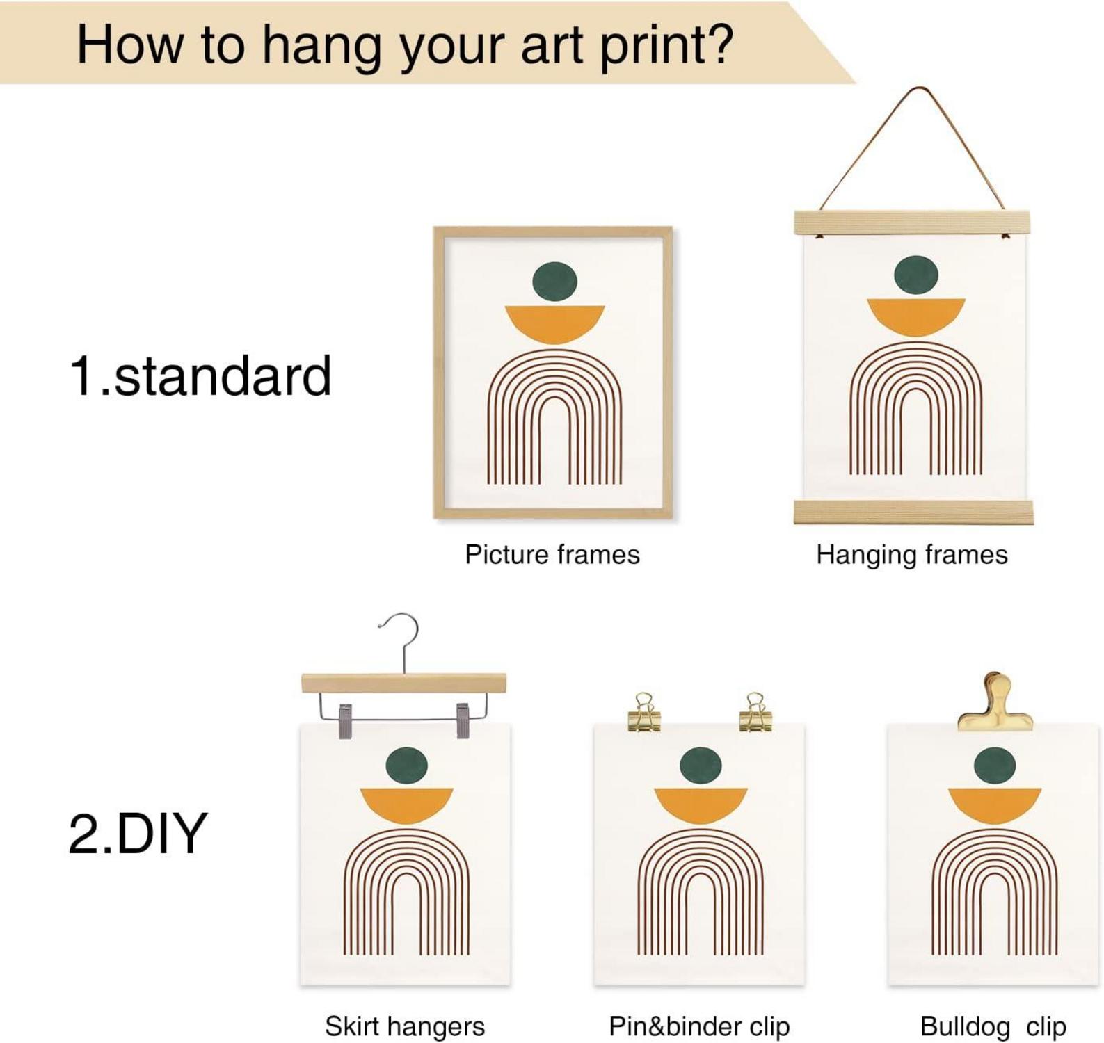 Abstrakte Kunstdrucke Poster Set Blau Gold Schwarz Weiß 30x40cm SEO
