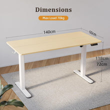 Höhenverstellbarer Schreibtisch 140x60 Elektrisch mit