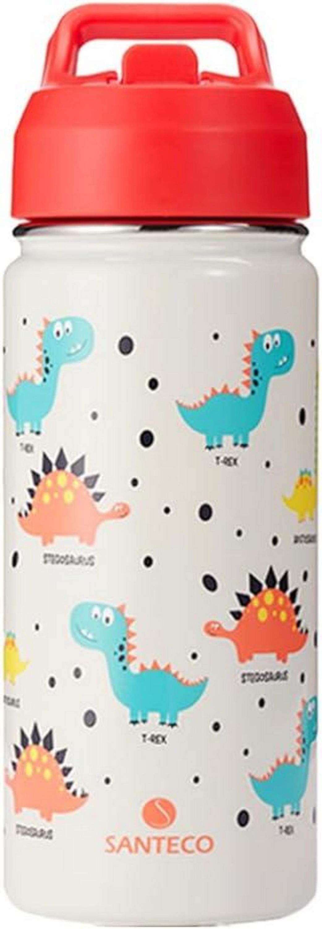Trinkflasche Kinder Edelstahl 500ml Strohhalm Auslaufsicher