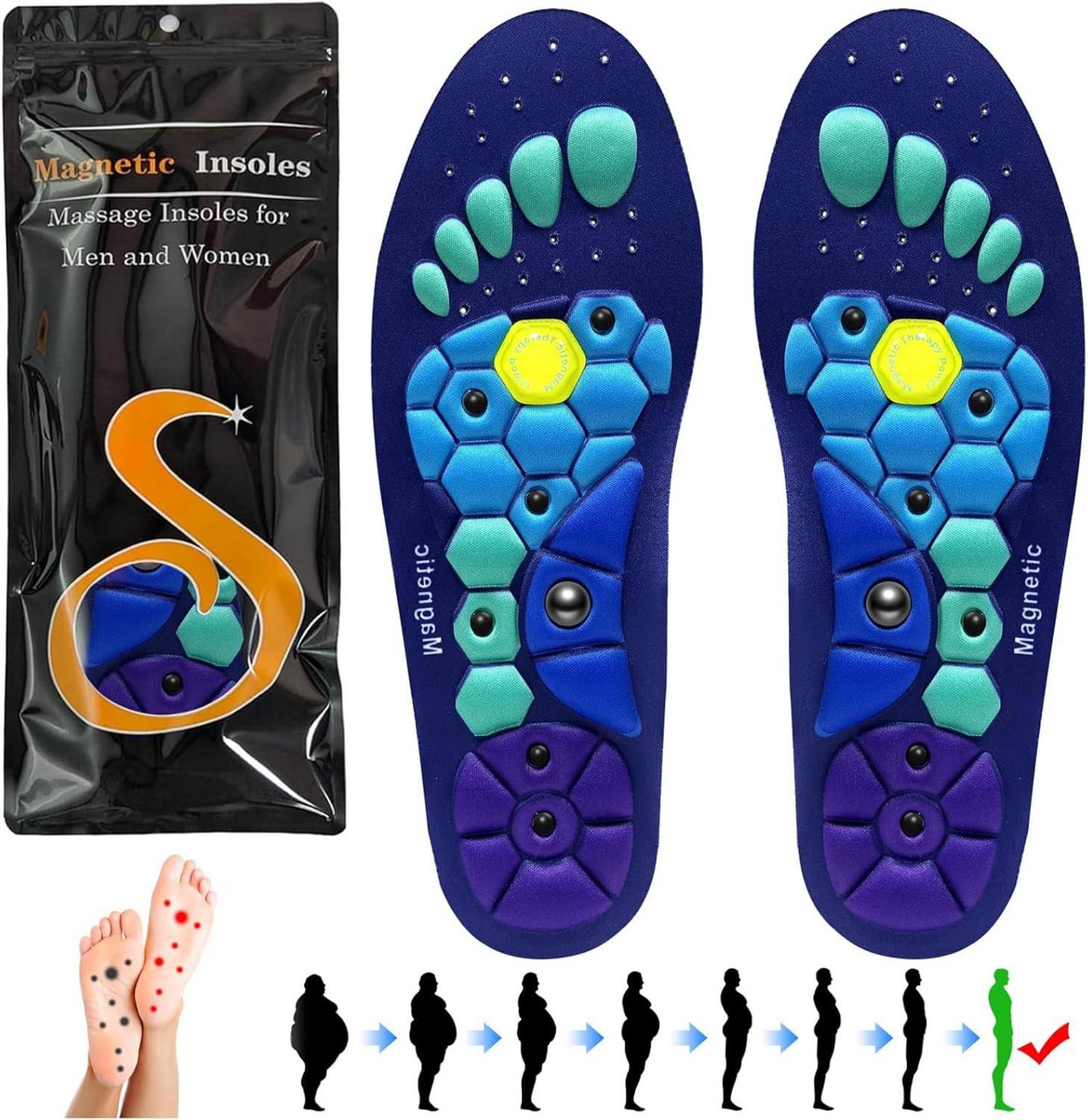 Magnetische Einlegesohlen Massage Akupunktur Orthopädisch