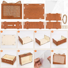 Spardose Holz Sparbox mit Zahlen Sparziel und Acrylplatte