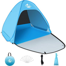 Pop Up Strandmuschel 50+ UV-Schutz, Automatisches Strandzelt