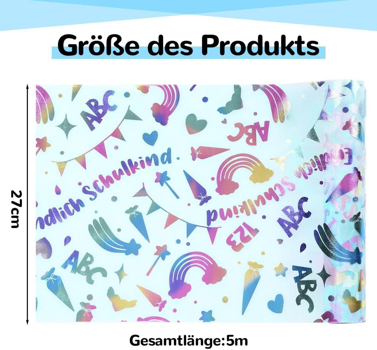 Einschulung Tischläufer Jungen Mädchen 5Mx 27CM Schulanfang