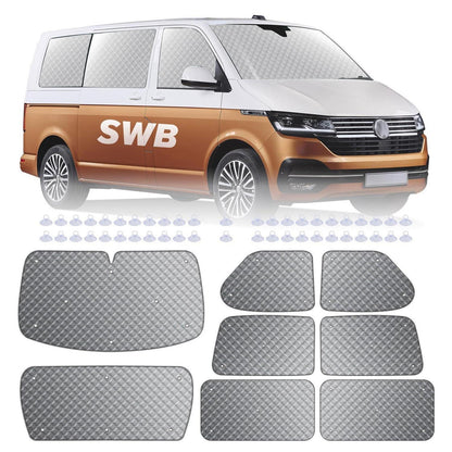 Thermo Jalousien Set VW T4 SWB - 8tlg. Sonnenschutz Matte