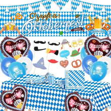 Oktoberfest Deko Set Banner Wimpelkette Tischdecke Servietten Ballons