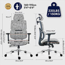 Ergonomischer Bürostuhl mit hoher Rückenlehne und