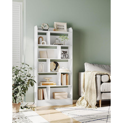 Weißes Bücherregal 6 Fach – 24 x 80 x 170 cm