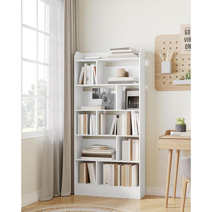 Weißes Bücherregal 6 Fach – 24 x 80 x 170 cm