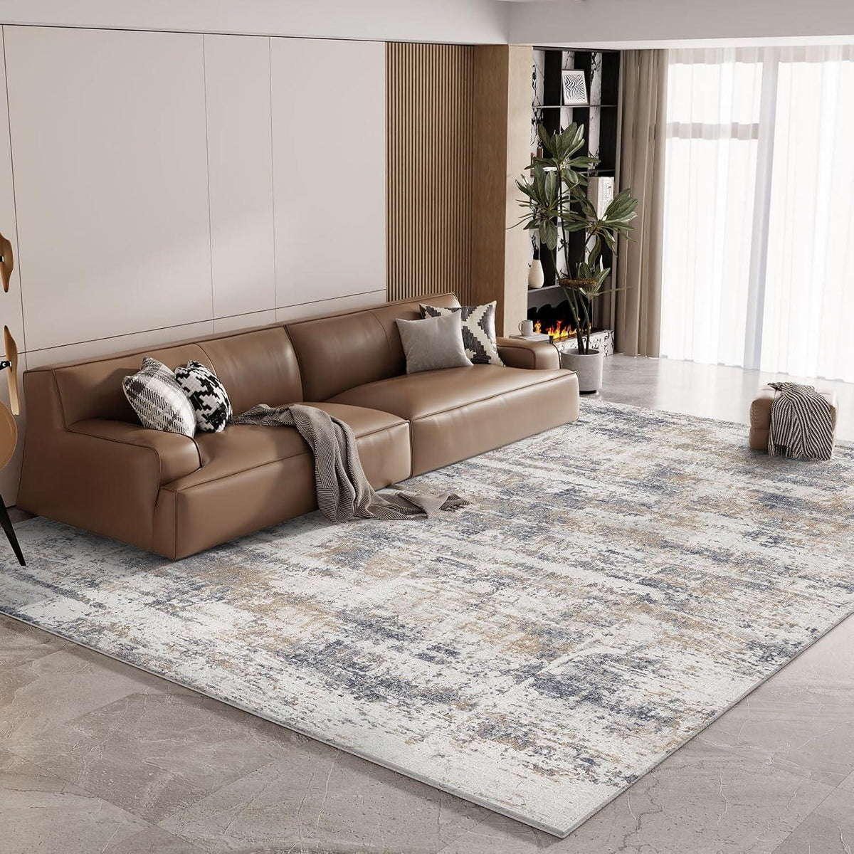 Flauschiger Moderner Teppich 160x230 Schlafzimmer Wohnzimmer Outdoor