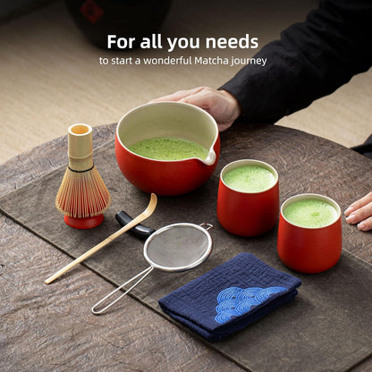 Matcha Zeremonie Set Schneebesen Schale Schaufel Keramik