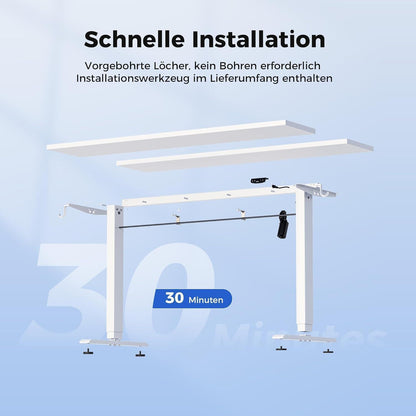 Höhenverstellbarer Schreibtisch Elektrisch 100x60 cm