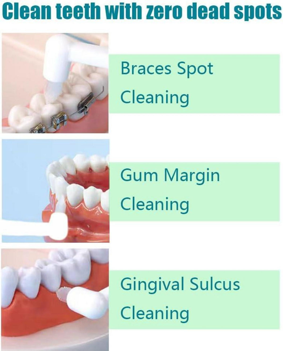 5er Set Tuft Zahnbürste für Zahnreinigung und Interdentalpflege