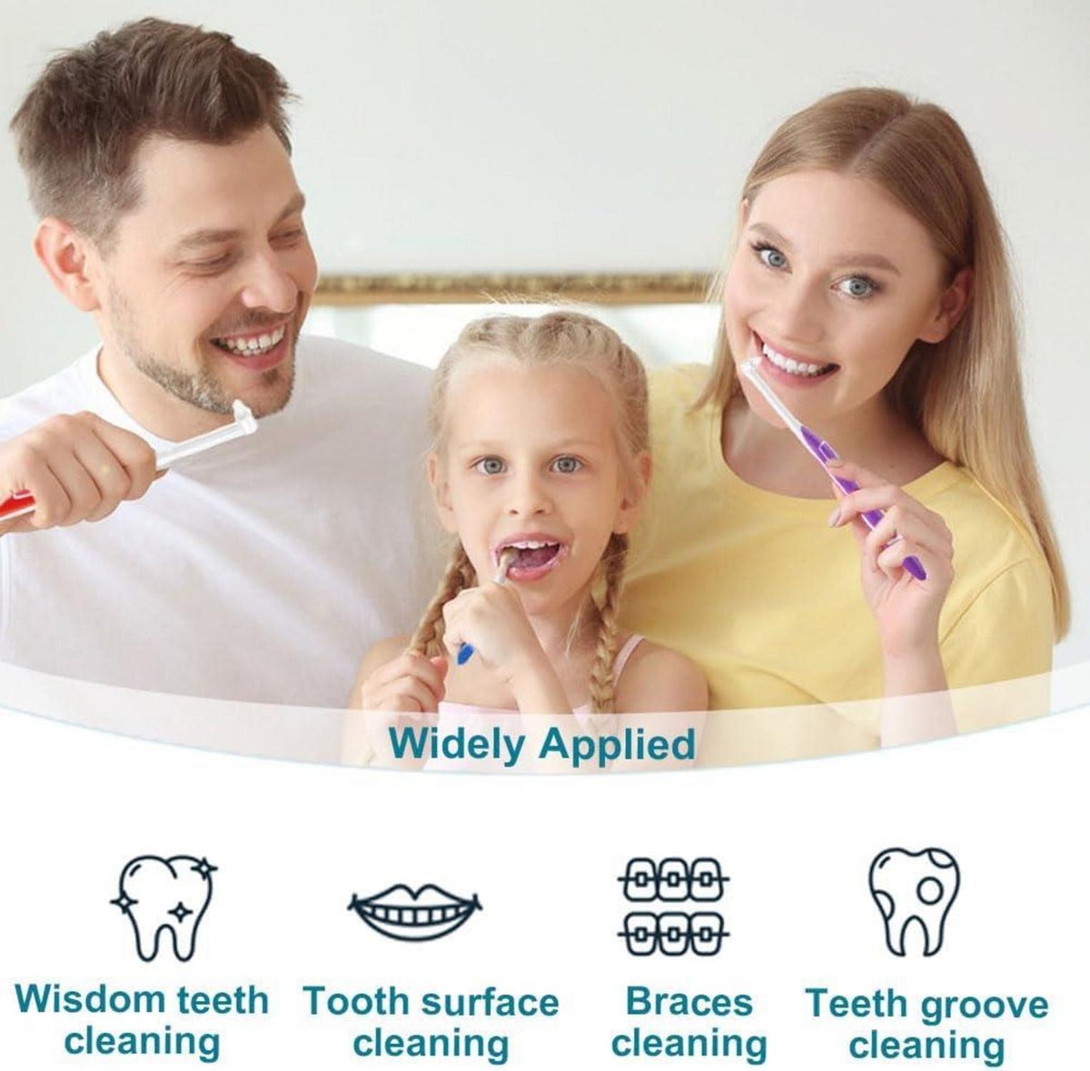 5er Set Weiche Tuft Zahnbürste für Zahnspange & Interdentalreinigung