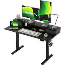 Höhenverstellbarer Schreibtisch 120x60 cm mit 2 Schubladen