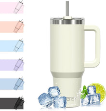 40oz Thermobecher Kaffeebecher to Go Vakuum Isoliert Beige