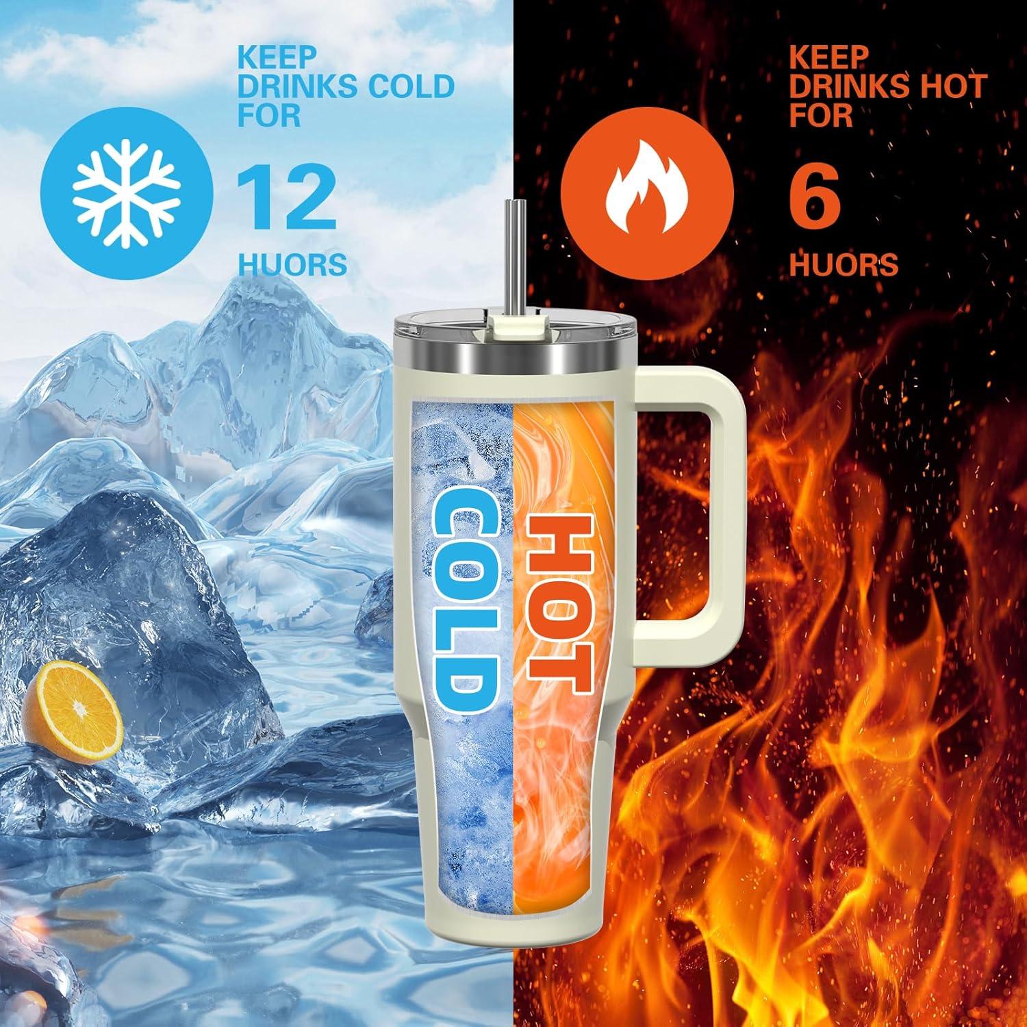 40oz Kaffeebecher to Go Thermobecher Edelstahl Auslaufsicher
