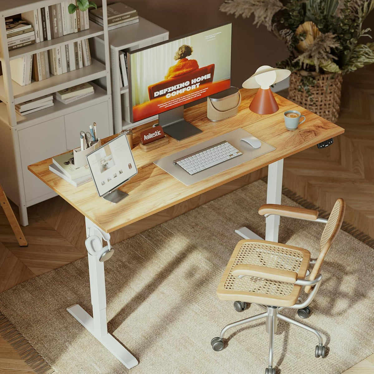 Höhenverstellbarer Schreibtisch 120x60cm elektrisch Memory
