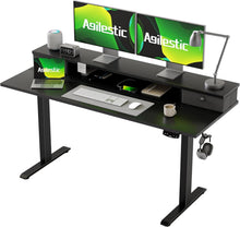 Höhenverstellbarer Schreibtisch mit Schubladen Elektrisch 140x60cm