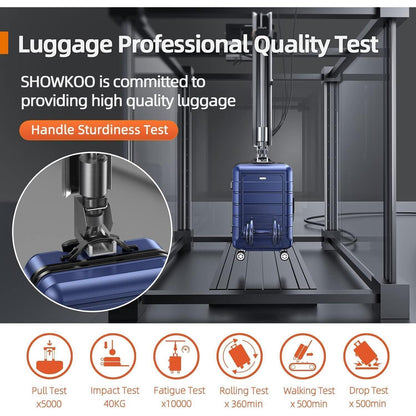 SHOWKOO Kofferset 5tlg Hartschale Leicht ABS+PC Rot