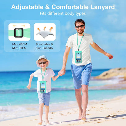 Wasserdichte Handyhülle IPX8 Unterwasser 2er Pack bis 7'' für