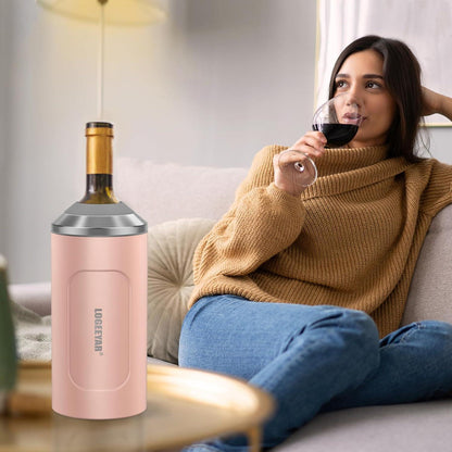 Weinkühler 750ml Flaschenkühler Edelstahl Champagnerkühler Tragbar
