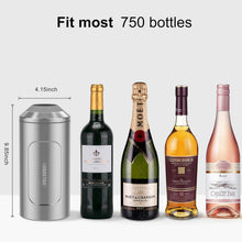 Flaschenkühler 750ml Edelstahl für Wein Champagner mit