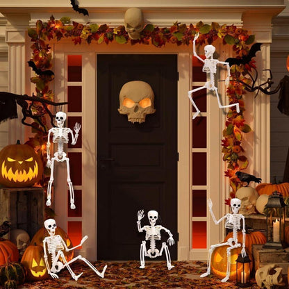 Halloween Deko Skelett Set Outdoor Innen Gruselig Party
