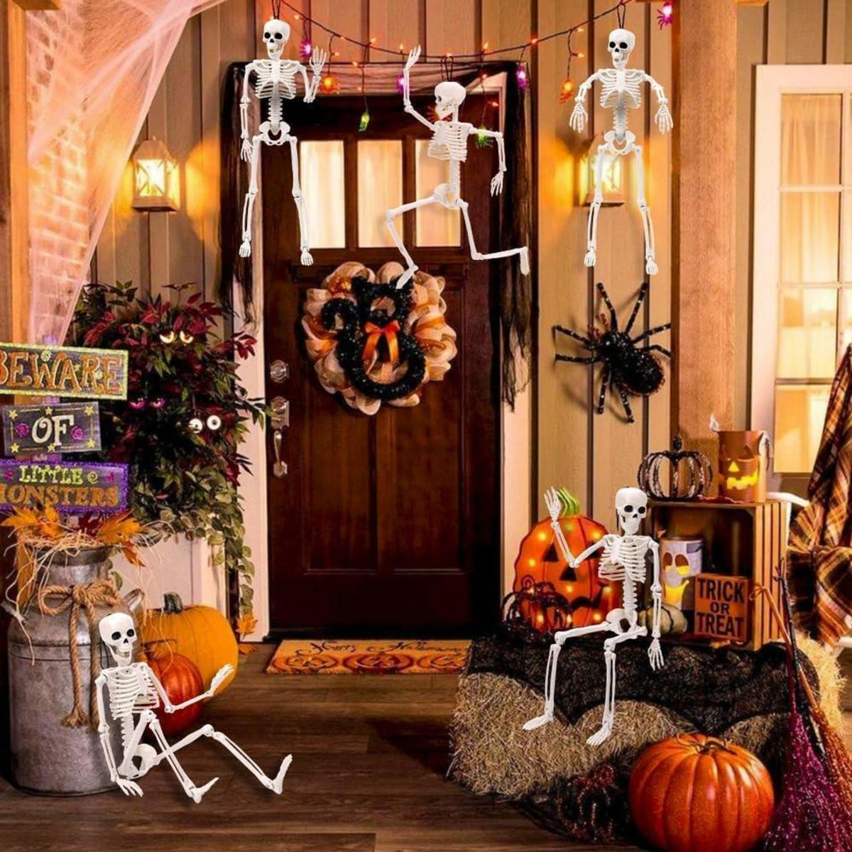 Halloween Deko Skelett Outdoor Gruselig Horror Party Set 5 Stück
