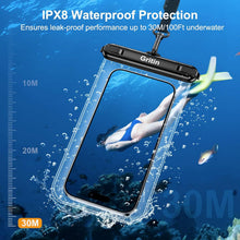 Wasserdichte Handyhülle IPX8 für iPhone Galaxy bis 7.2''[2er