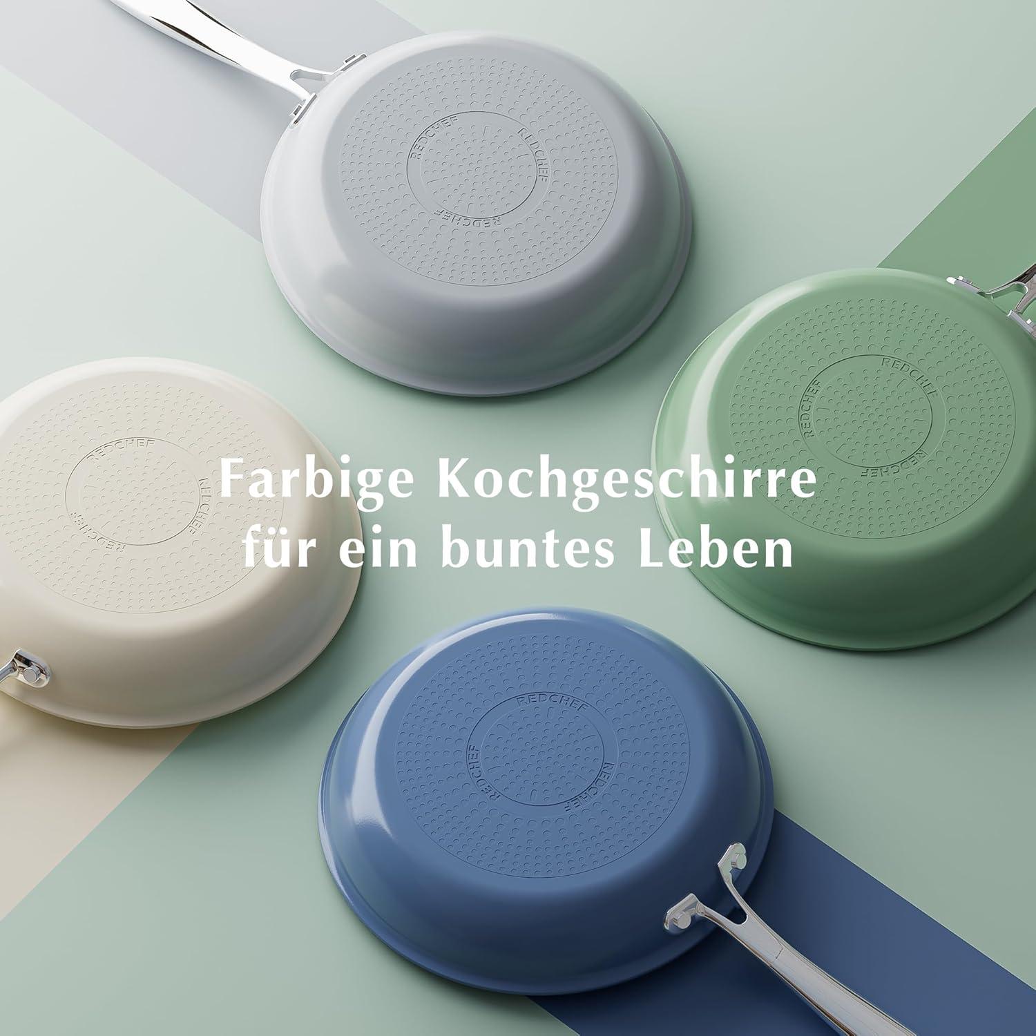 Keramikpfannen Set Induktion 20/24/28 cm - Grau, ohne Teflon