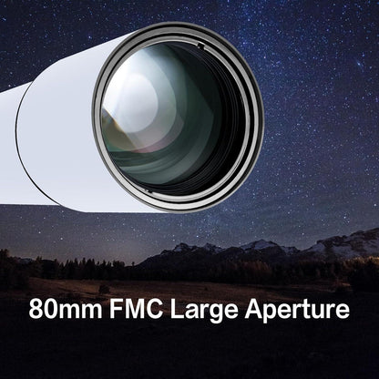 Professionelles Refraktor Teleskop für Astronomie-Anfänger 80mm