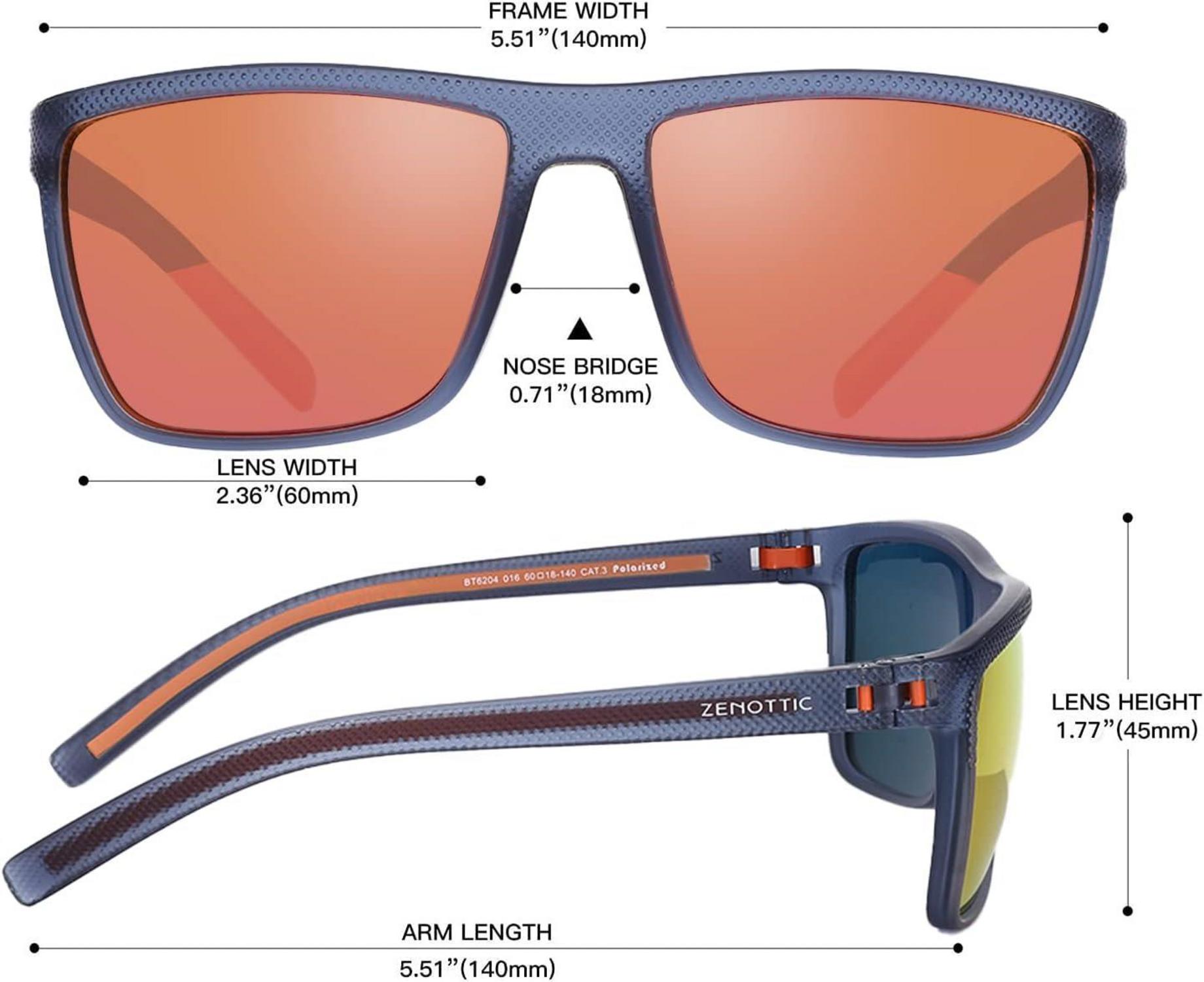 Polarisierte Sonnenbrille Herren Leichte TR90 Rahmen UV400