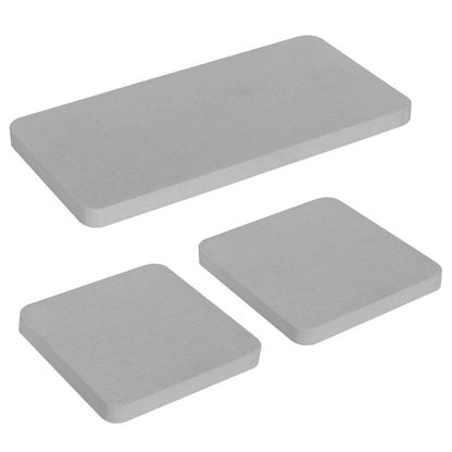 Wasserabsorbierende Kieselgur-Untersetzer 3er-Set Grau