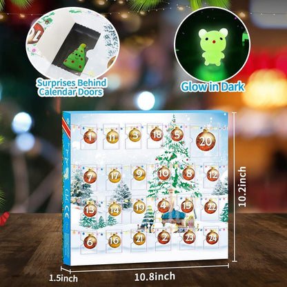 Adventskalender 2024 Mochi Squishy Weihnachtsmann leuchtend