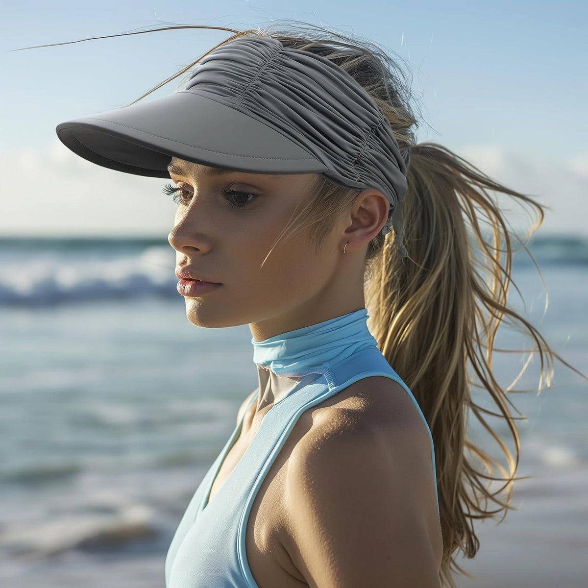 Damen Visor Cap mit UV-Schutz – Atmungsaktiv & Verstellbar